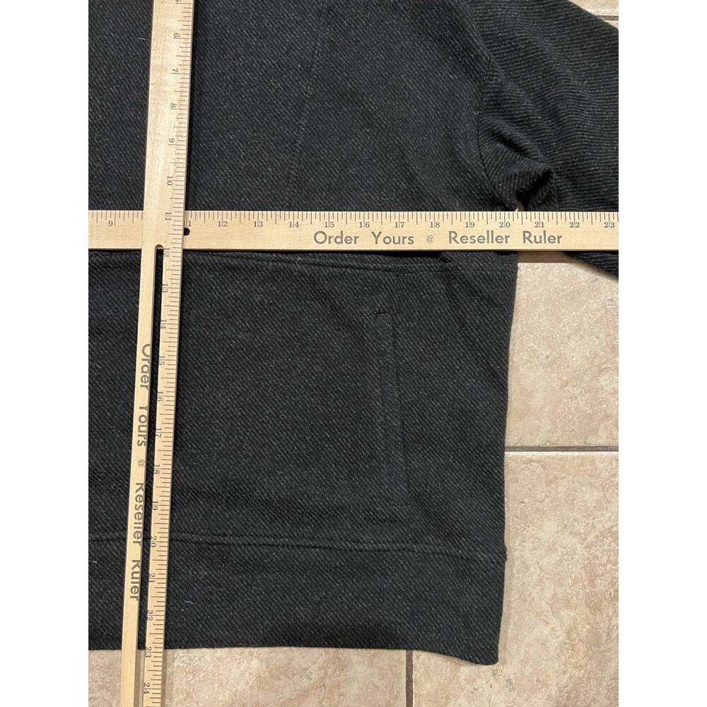 Faherty Womens Legend Lounge Half Zip Sweatshirt Size Small Heathered Black Twil - Picture 6 of 6